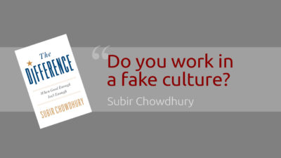 What is a "fake culture"?